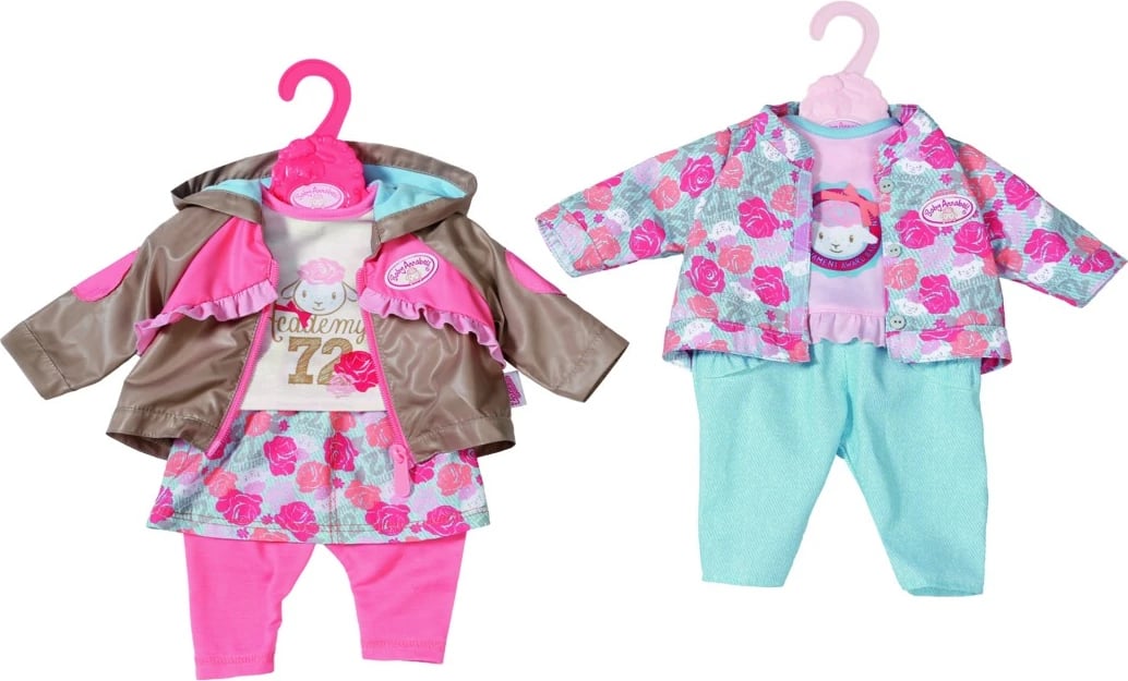 Set rrobash për kukulla Baby Annabell Zapf, modele të përziera