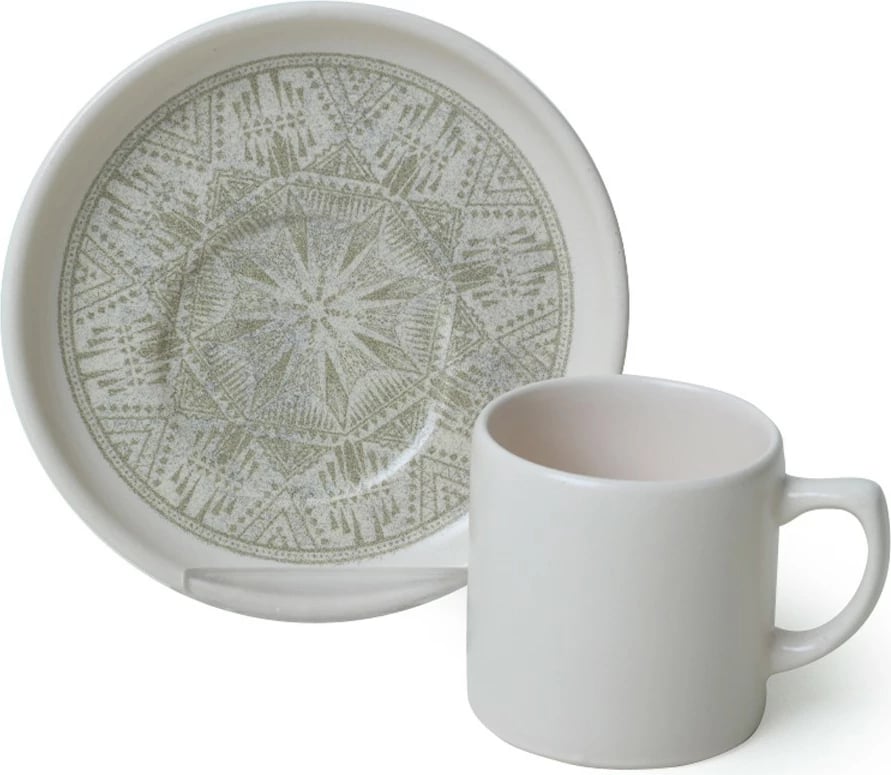 Set filxhanash kafeje (12 copë), Hermia Concept, X00019002, krem mat