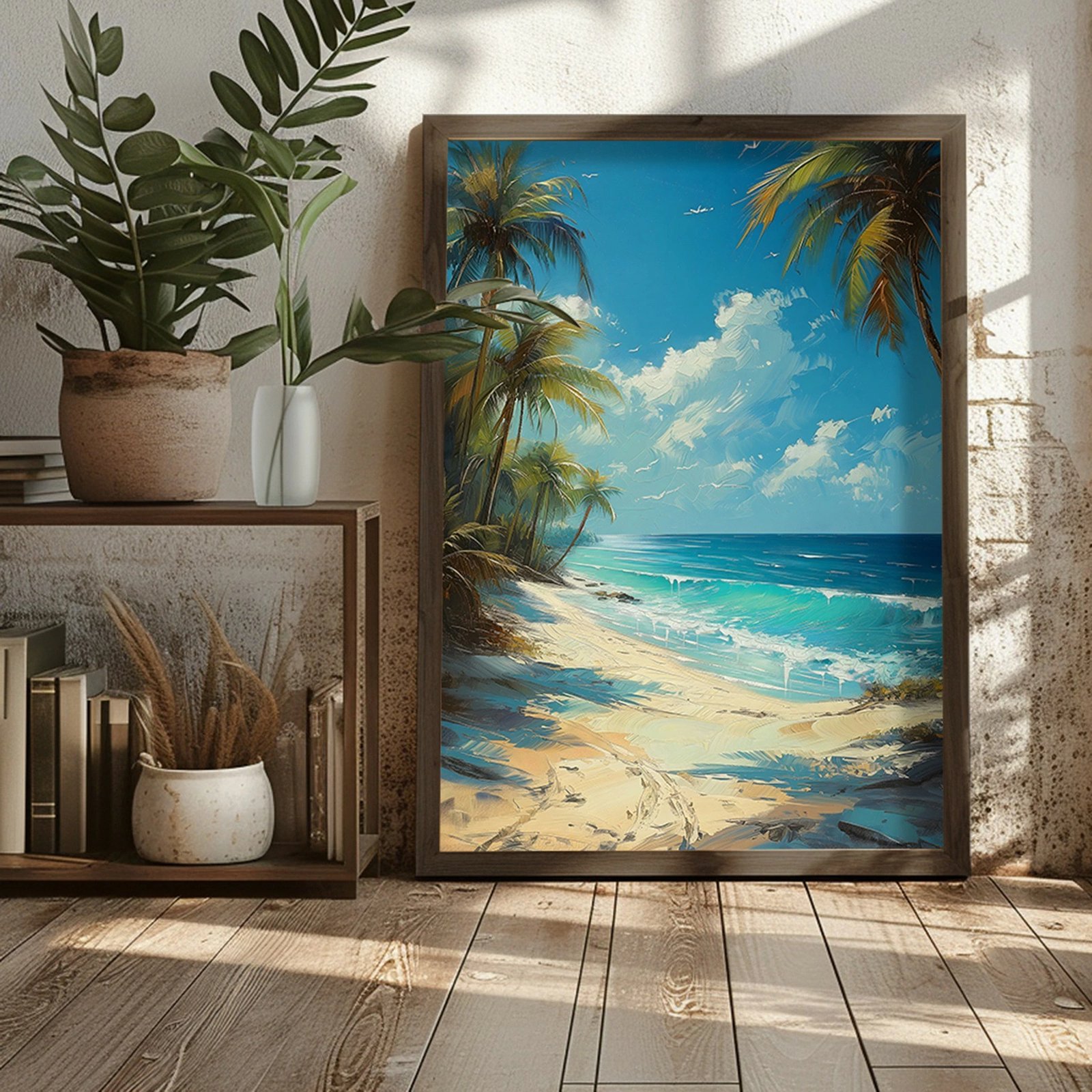 Pikturë dekorative me kornizë MDF, Wallity, AI126, shumëngjyrëshe, 50x70x3.5cm