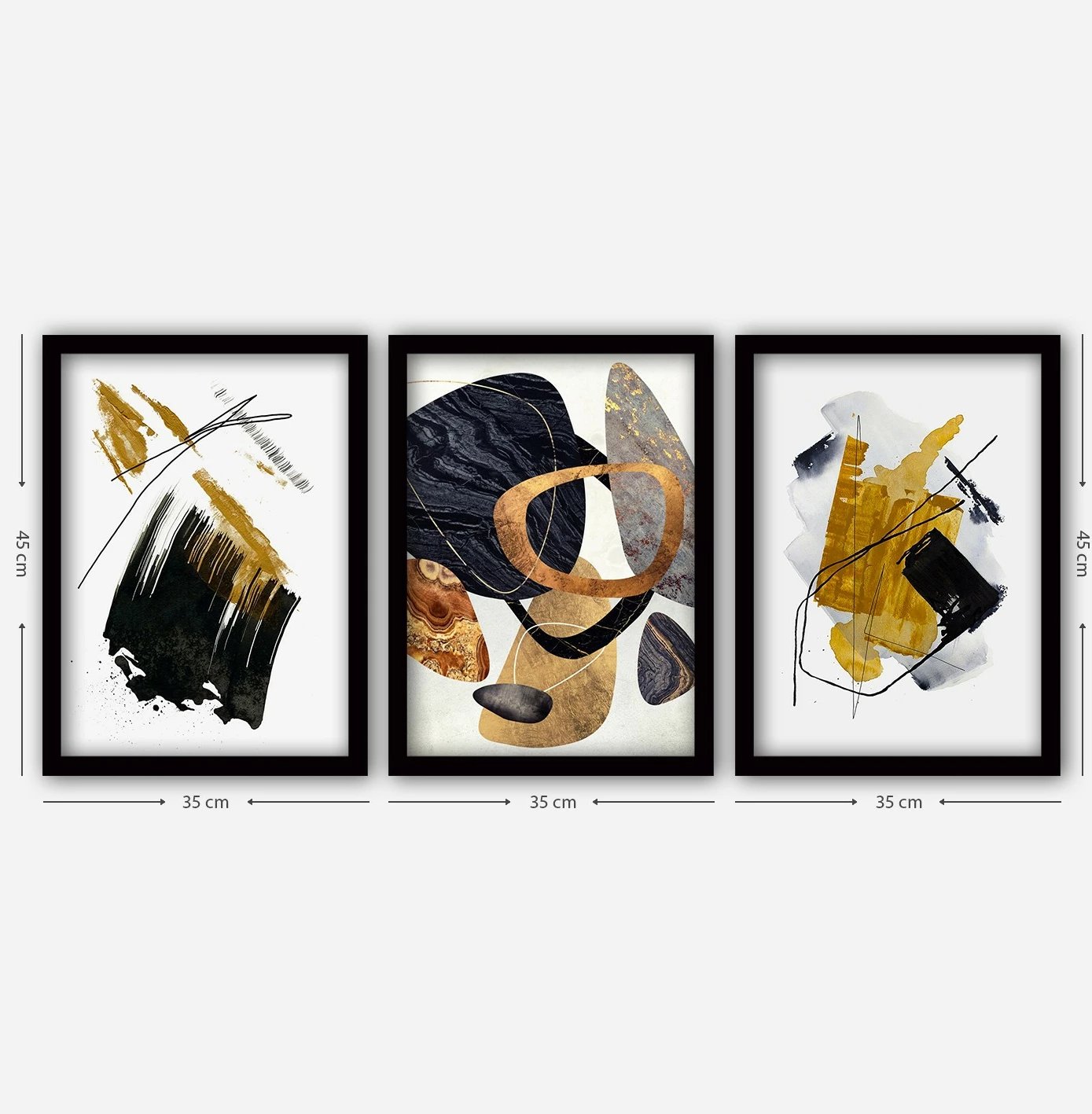 Pikturë dekorative me kornizë (3 pjesë), Wallity, 3SC155