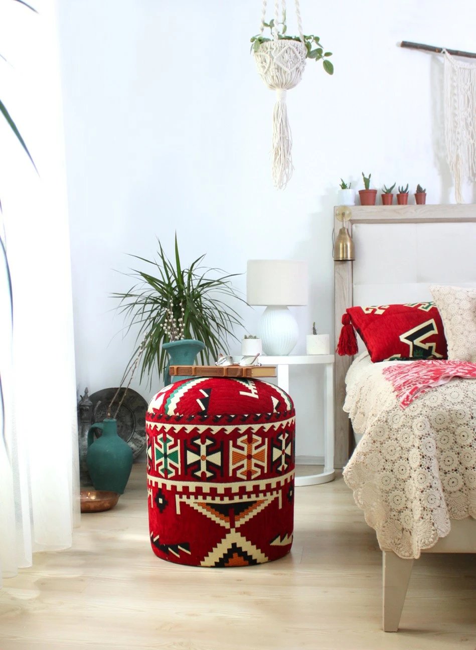 Puf oriental Atelier del Sofa, Bozok v3, shumëngjyrësh