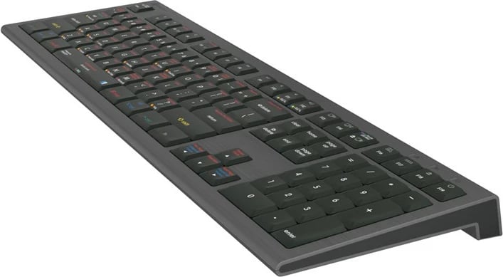 Tastierë LogicKeyboard Astra 2 macOS X, UK layout, me shkurtesa, e zezë
