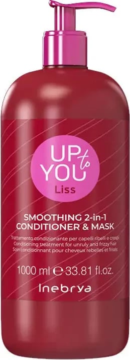 Kondicioner dhe maskë Inebrya Up To You Liss Smoothing, 1000 ml
