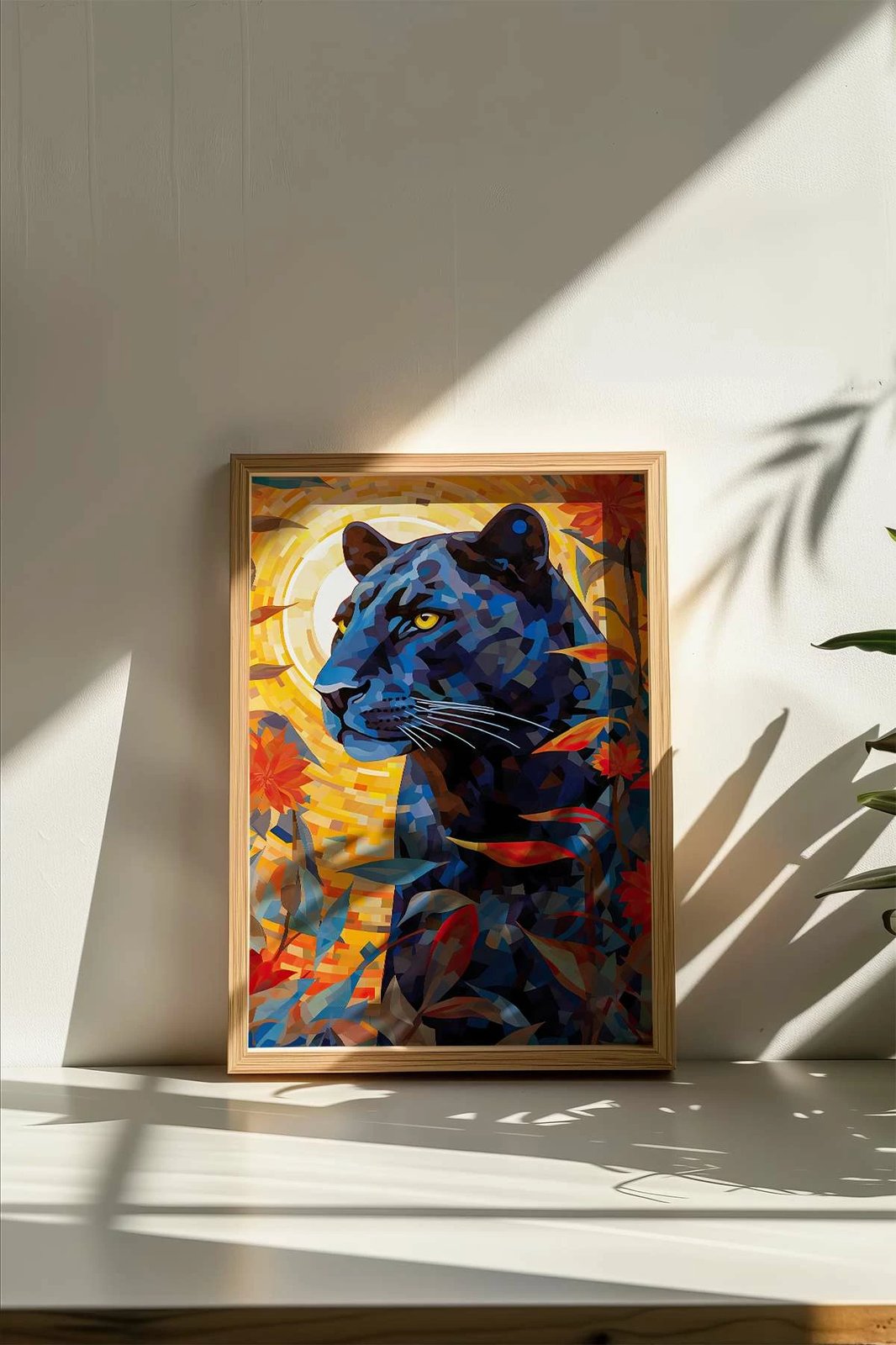 Pikturë dekorative me kornizë, shumëngjyrëshe, Wallity, Mscartmdl19, 33x48cm