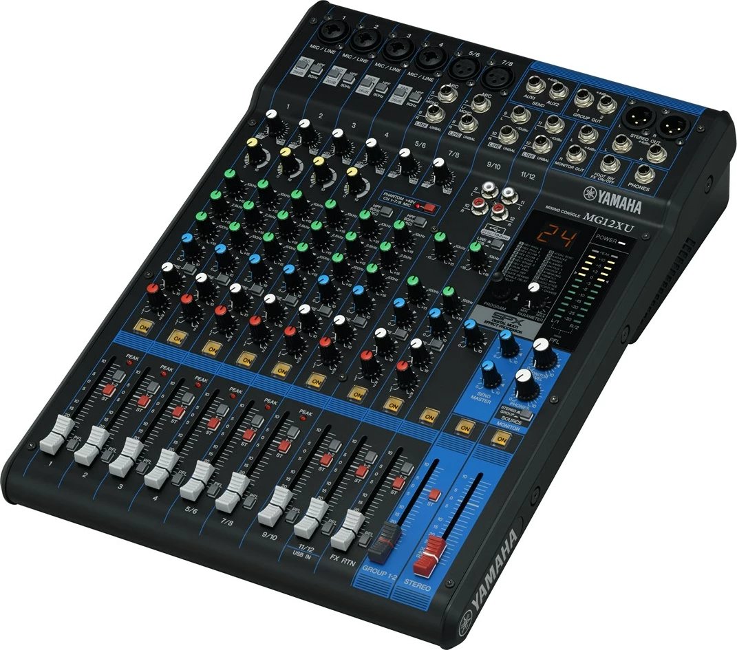 Mikser audio Yamaha MG12XU, 12 kanale