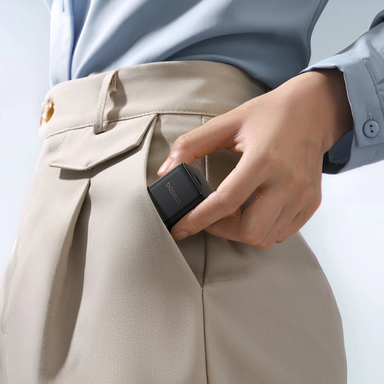 Karikues muri Baseus Palm 30W, USB-C, i bardhë