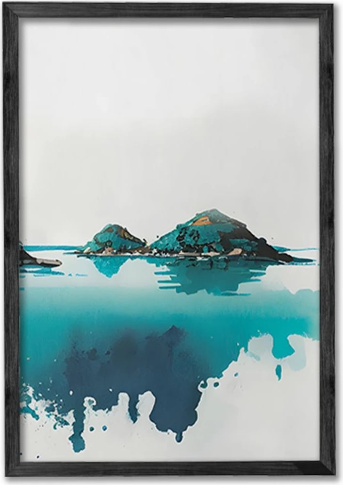 Pikturë dekorative me kornizë, set prej 3 copësh, Wallity, Ersy3Syhcrv50