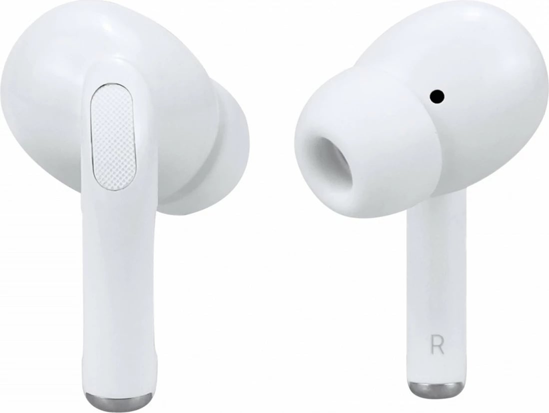 Kufje in-ear Technaxx BT-X72 TWS, ANC, Bluetooth 5.3, me ekran prekje, të bardha
