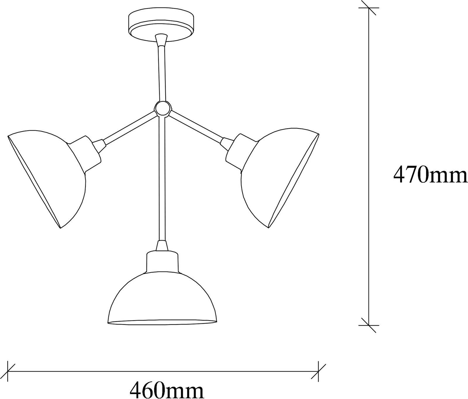 Llambë tavani Opviq, Dram - 1112, ngjyrë vintage