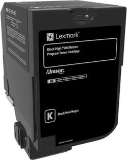 Toner Lexmark 74C2HK0, deri në 20,000 faqe, e zezë