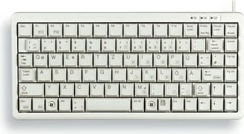 Tastierë Cherry G84-4100 mini, USB, QWERTY, gri