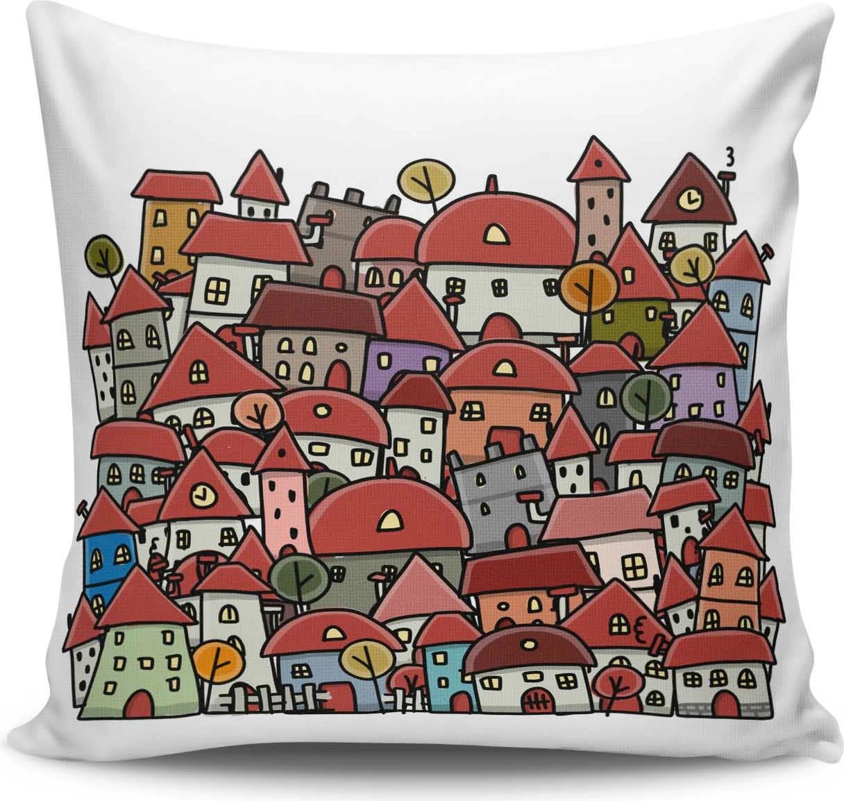 Jastëk dekorativ Aberto Design, NKRLNT-071, shumëngjyrësh, 43x43cm