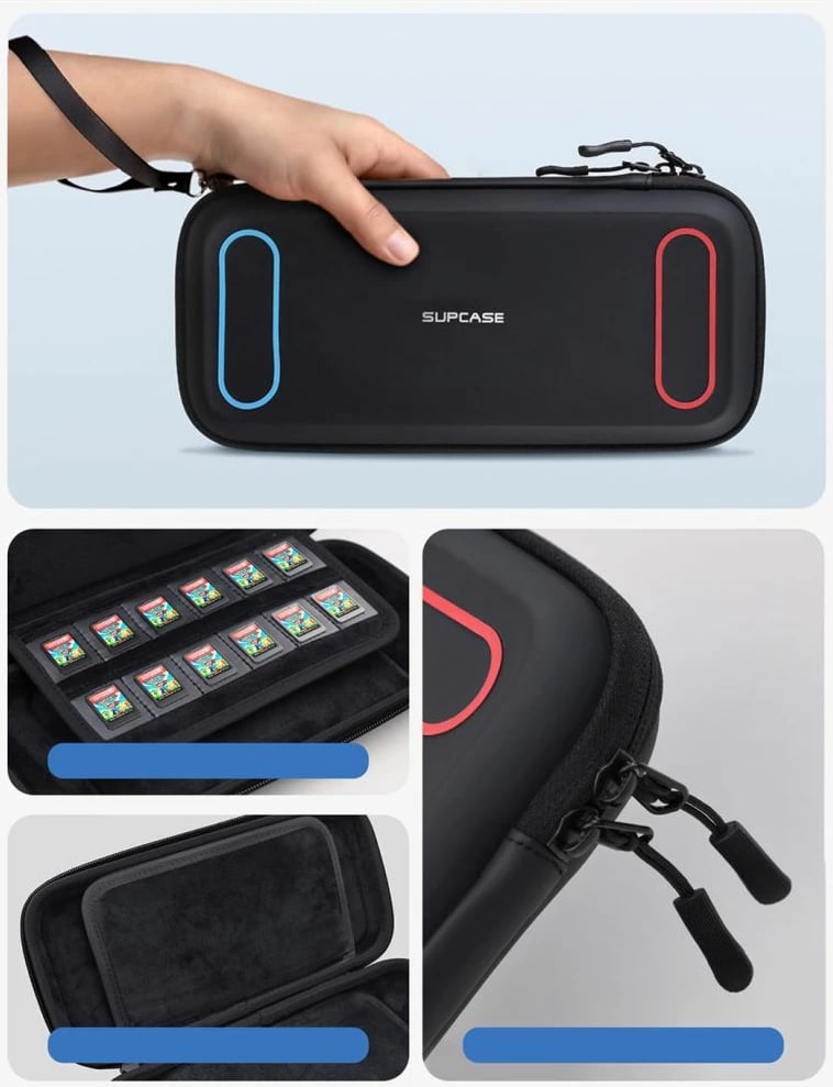 Mbështjellës Supcase Carrying Mini për Nintendo Switch, i zi