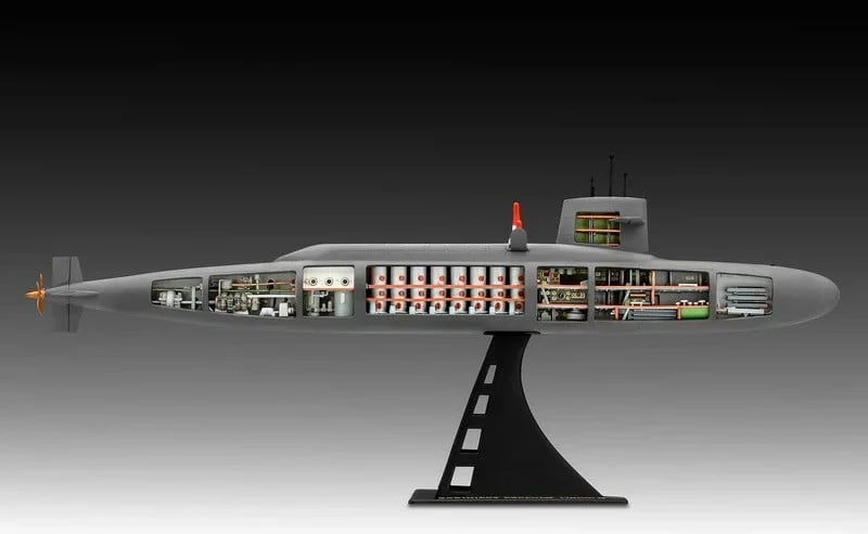 Model plastik anije nëndetëse Revell S.S.B. Abraham Lincoln, 1:253, 158 pjesë Model plastik anije nëndetëse Revell S.S.B. Abraham Lincoln, 1:253, 158 pjesë