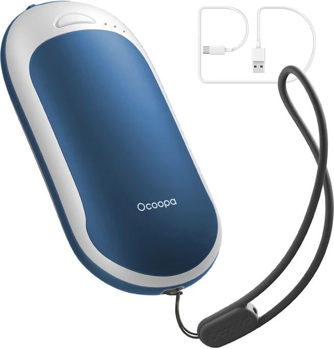 Ngrohës dore Ocoopa H3054PD me powerbank 5000 mAh, USB-C, bardhë-blu