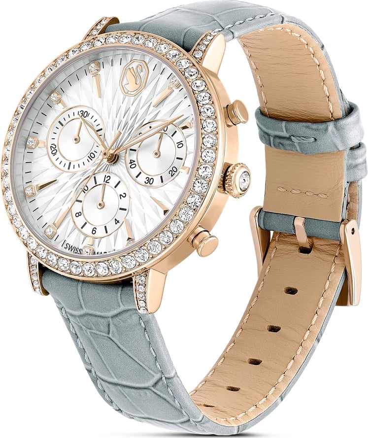 Orë dore SWAROVSKI 5702851, për femra, e hirtë