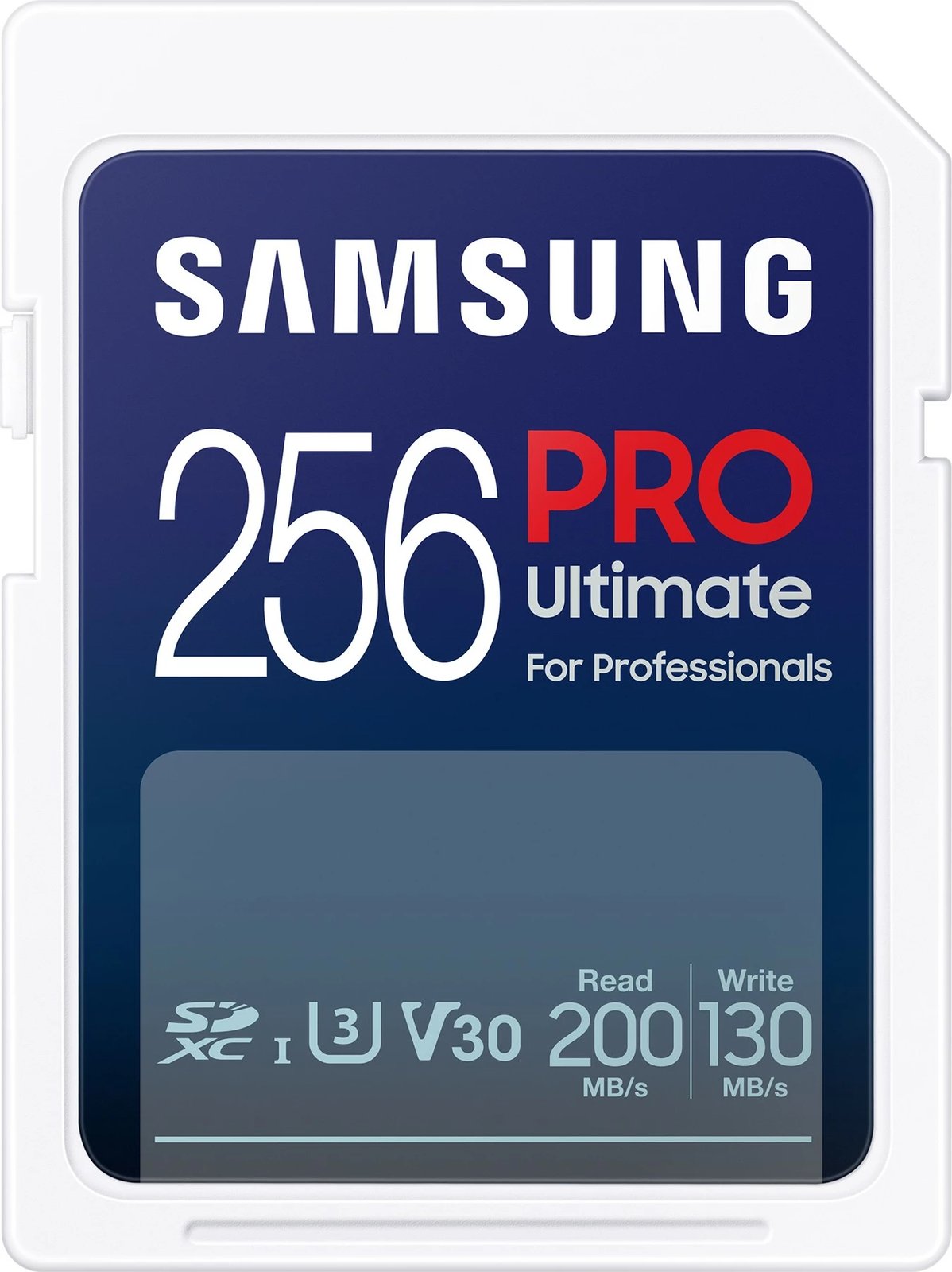 Kartelë memorie Samsung PRO Ultimate 256GB SDXC UHS-I U3 V30, e bardhë
