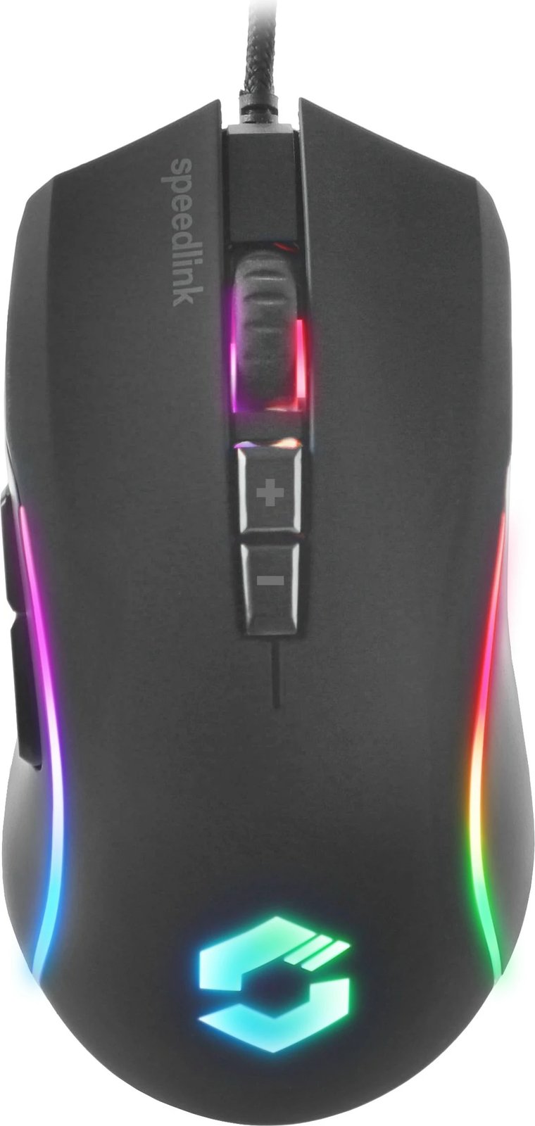 Maus Speedlink SL-680022-RRBK, 6400 DPI, USB, i zi, RGB