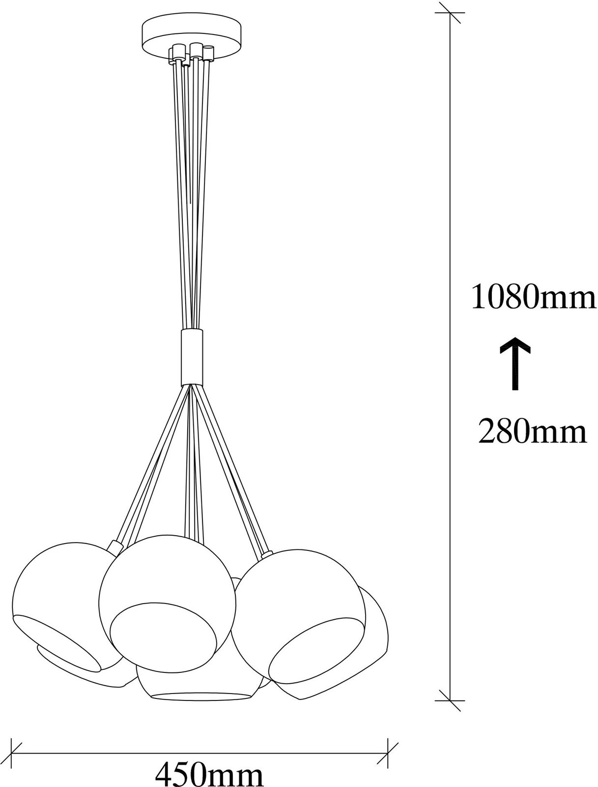 Llambë tavani Opviq, Sivani, ngjyrë turquoise dhe e bardhë, MR-629