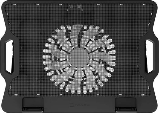 Mbajtëse ftohëse për laptop NATEC DIPPER 2, 17.3", 1 ventilator, USB, e zezë me dritë blu
