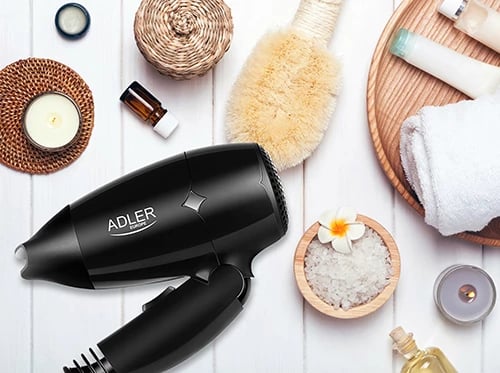 Tharëse flokësh Adler AD 2251 1400 W 2 shpejtësi 2 temperatura dorezë palosëse me koncentrator e zezë