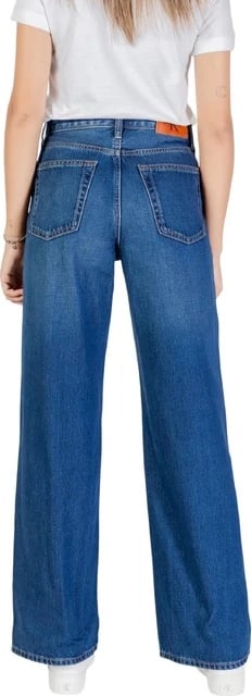 Pantallona Calvin Klein Jeans femra, të kaltra