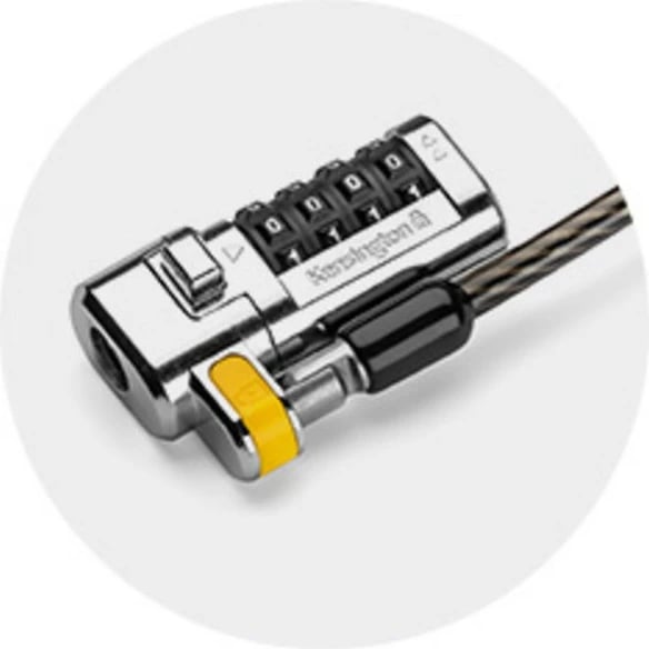 Kensington ClickSafe 3-in-1 Kombinim, 1.8 m, e zezë, metalike