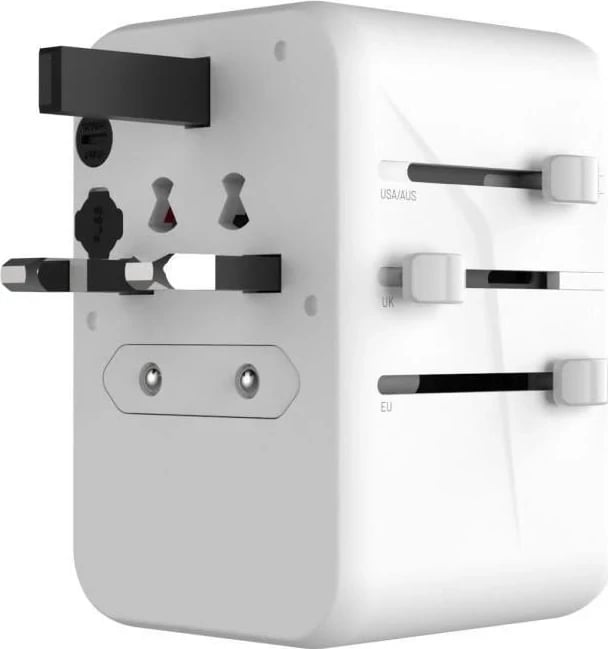 Karikues Fixed 3x USB-C + 2x USB-A 65W i bardhë