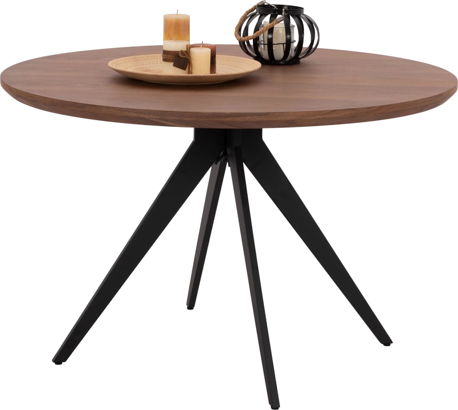 Tavolinë e rrumbullakët për ngrënie, ngjyrë arre, FH9307.02, Φ120x75 cm