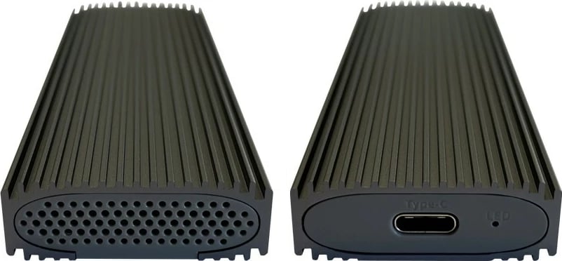 Kasë LC-Power LC-M2-C-NVME-3 për SSD M.2, USB Type-C, e zezë