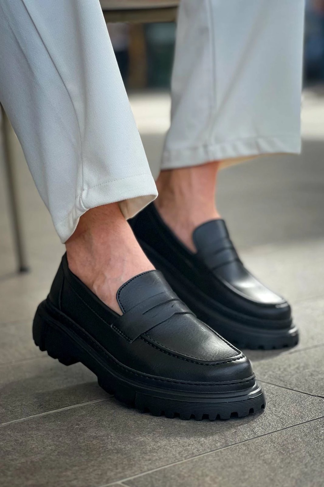 Këpucë për meshkuj, Chekich 2417 FST Black Men Loafer