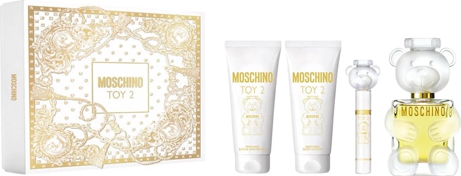 Set Eau de Parfum për femra Moschino Toy 2, 100ml + 10ml + 100ml + 100ml