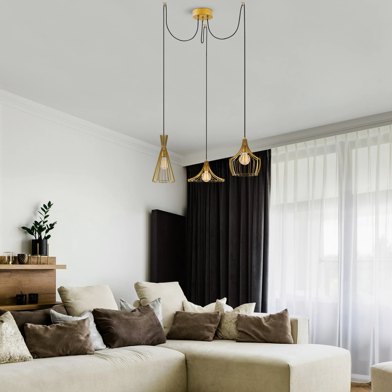 Llambë tavani Opviq, Mezopotamya, ngjyrë ari, N-1293