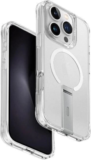Mbështjellës UNIQ Eleva me këmbë Vertica për iPhone 16 Pro, Transparent