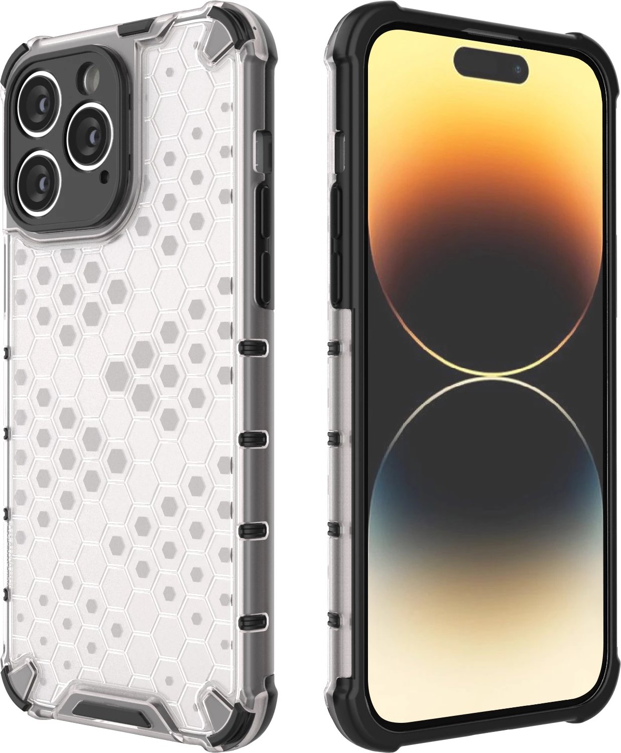 Mbështjellës Hurtel Honeycomb për iPhone 14 Pro, kaltër