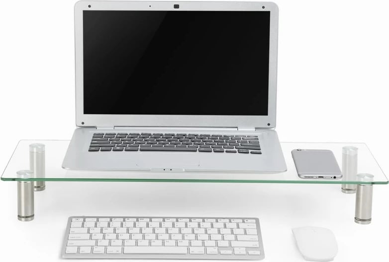 Mbajtëse monitori Gembird MS-TABLE-GM-01, xham i temperuar, e zezë