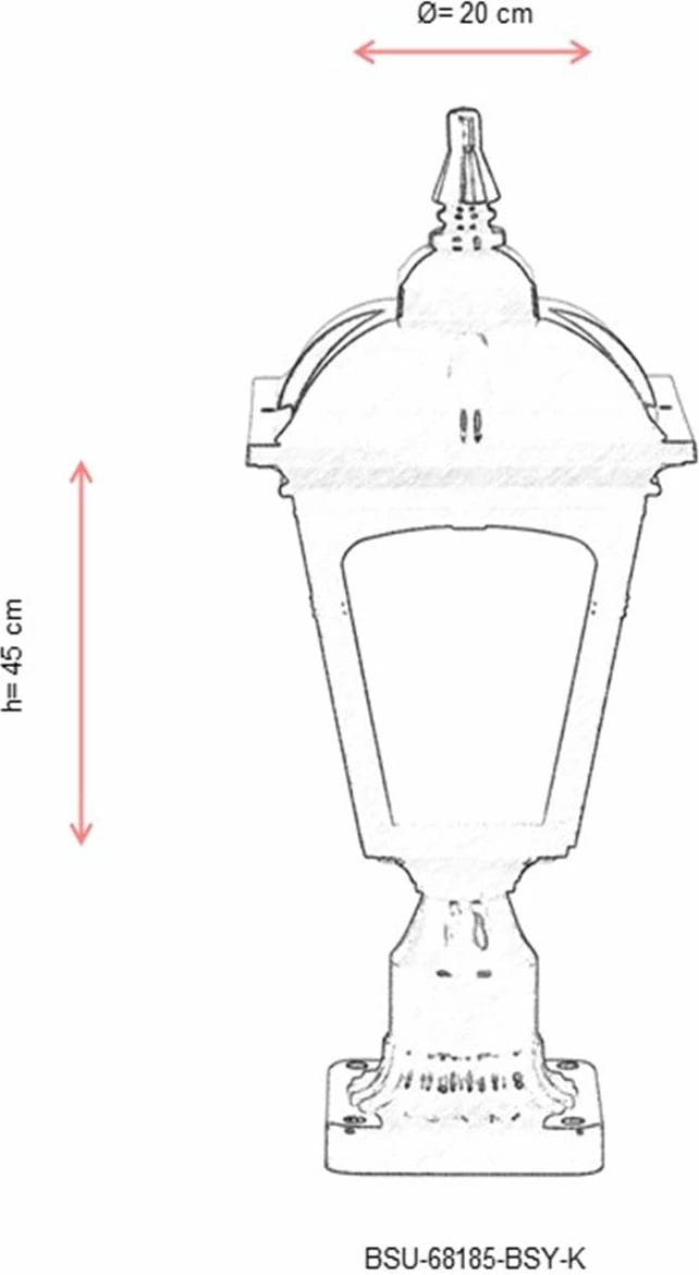 Llambë muri për jashtë Opviq, BSU-68185-BSY-K