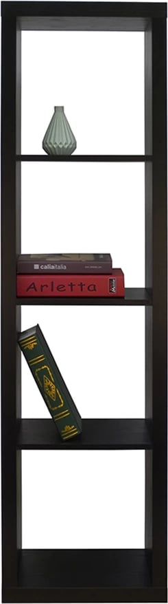 Raft librash KIVOS 41,6, ngjyrë e zezë, 41.6x29.5x147.5