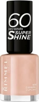 Llak për thonj Rimmel London 60 Seconds Super Shine 500 Caramel Cupcake