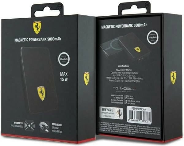 Powerbank Ferrari FER000601 MagSafe 5000mAh, i zi
