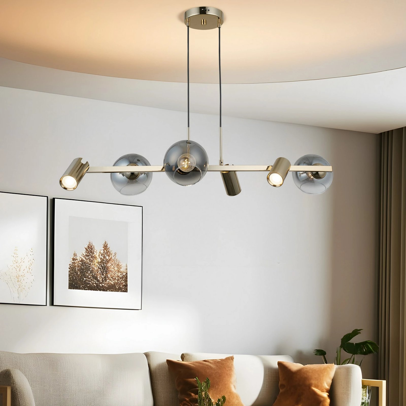 Llambë tavani Opviq, Zerde - 80-06-L, ngjyrë antike