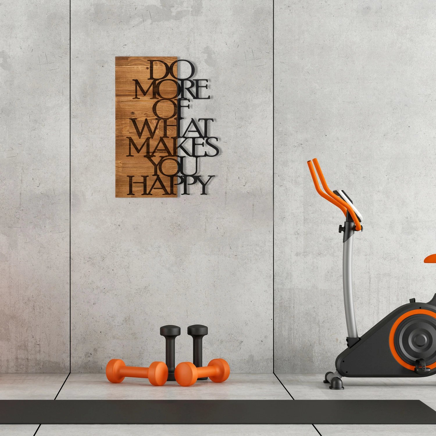 Aksesor dekorativ muri prej druri, Wallity, Do More Of What Makes You Happy