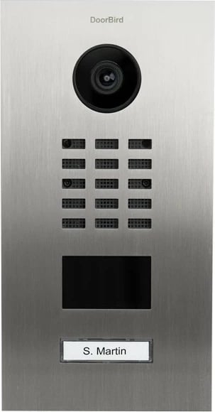 Kamerë derë DoorBird D2101V, 720p, kënd ultra i gjerë, çelik inox