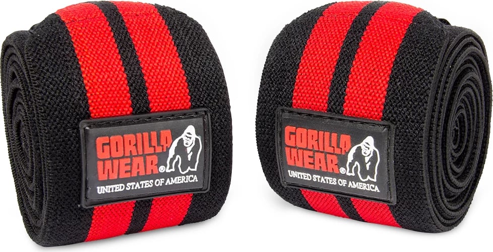 Mbështjelljet e gjurit - 2m - E zezë/E kuqe