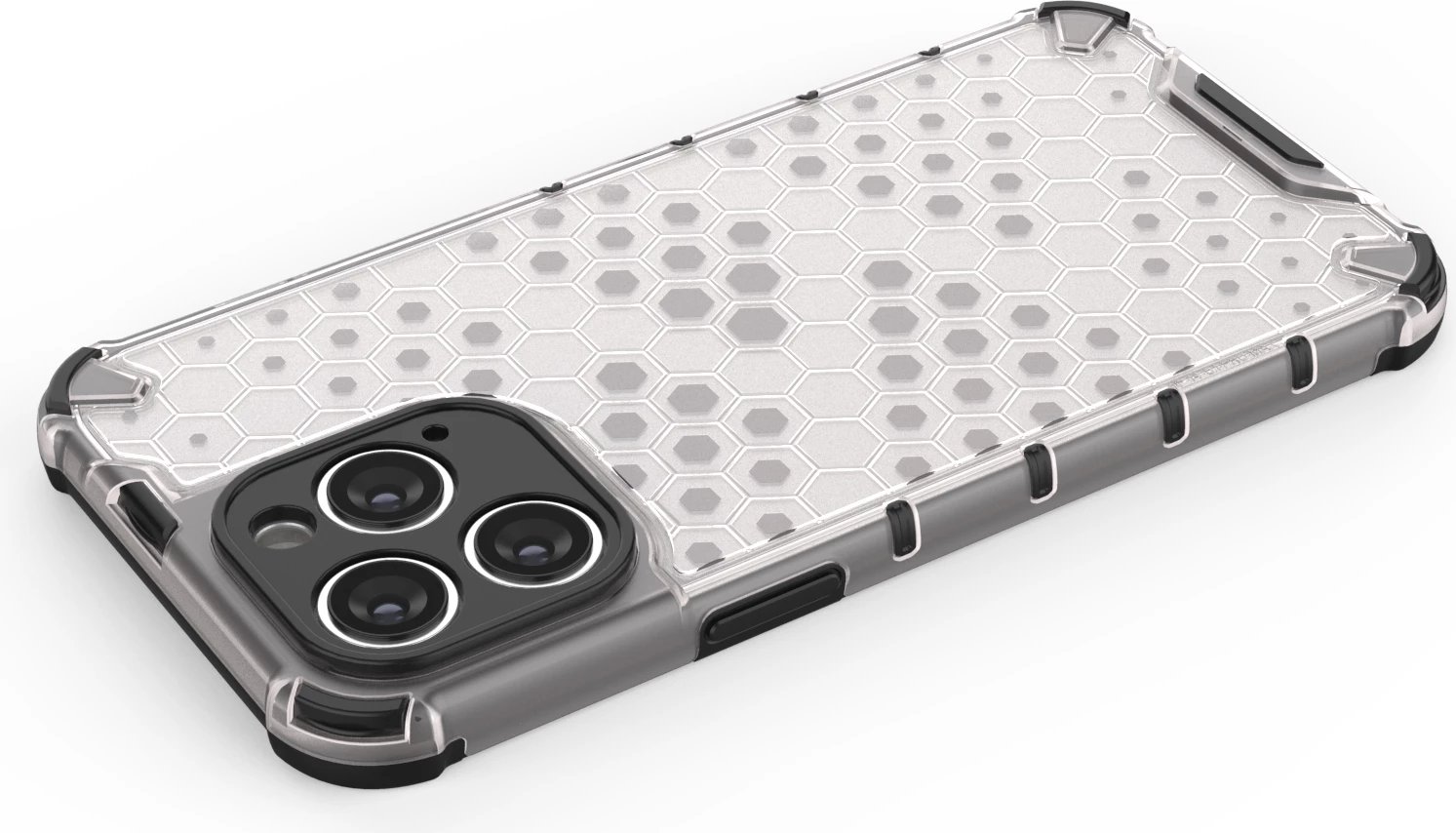 Mbështjellës Hurtel Honeycomb për iPhone 14 Pro Max, i zi