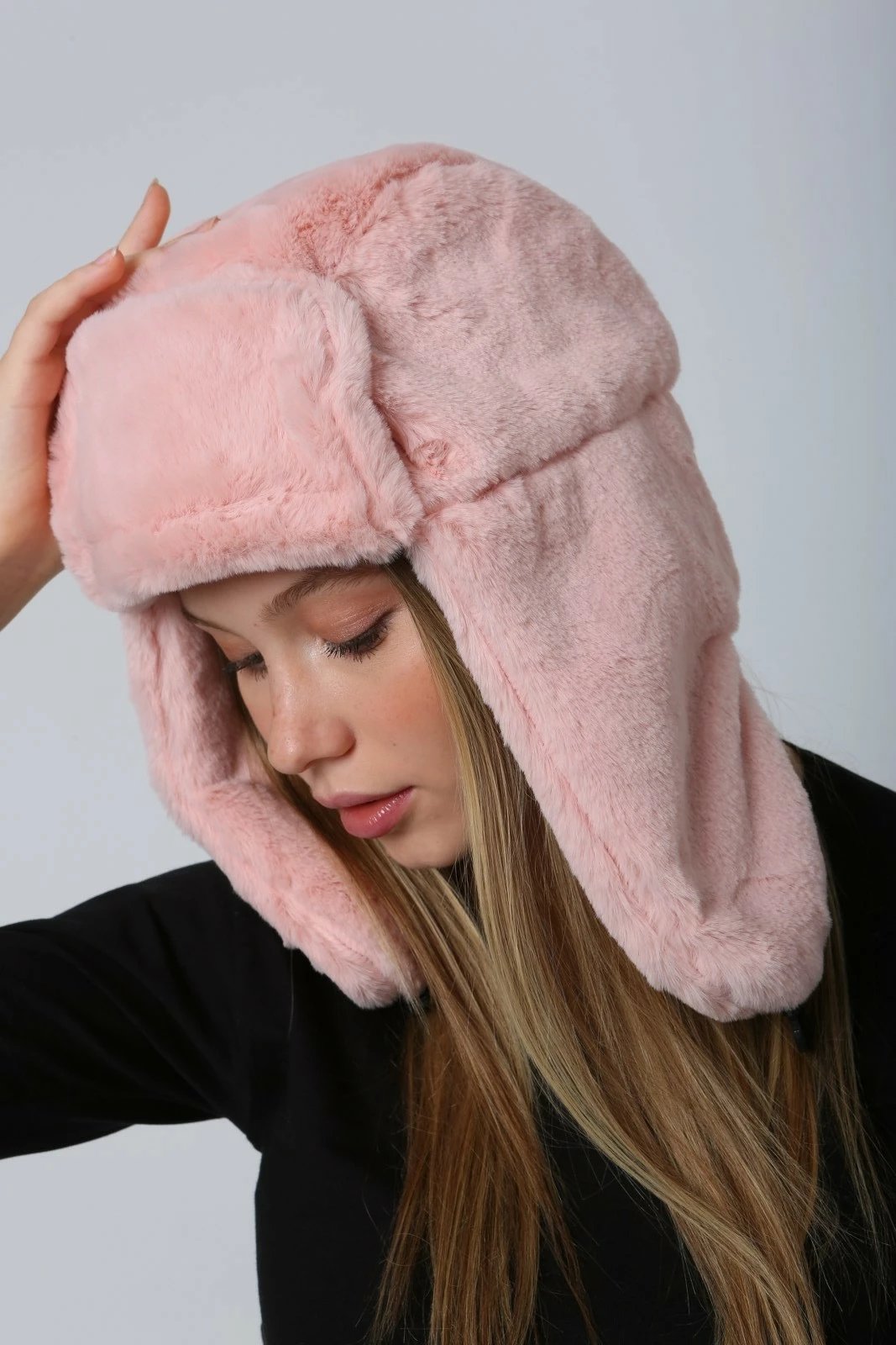 Kapelë dimri për femra, rozë, Jumeon, Bere1127