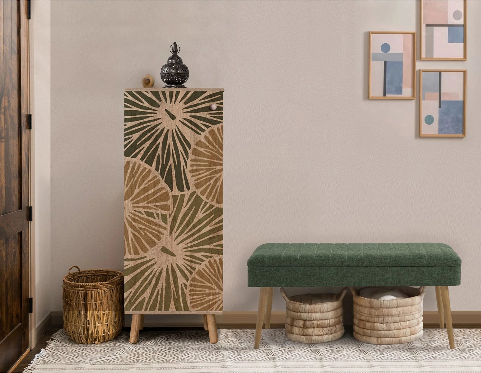 Set mobiljesh për korridor, Sonomo dhe e gjelbër, Skye Decor, Vegas 929-1070