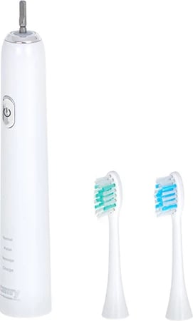 Furçë dhëmbësh sonike, Adler CR 2173, 48,000 vpm, 3 moda, IPX7, 180 min bateri, e bardhë, set me 2 koka + kuti udhëtimi