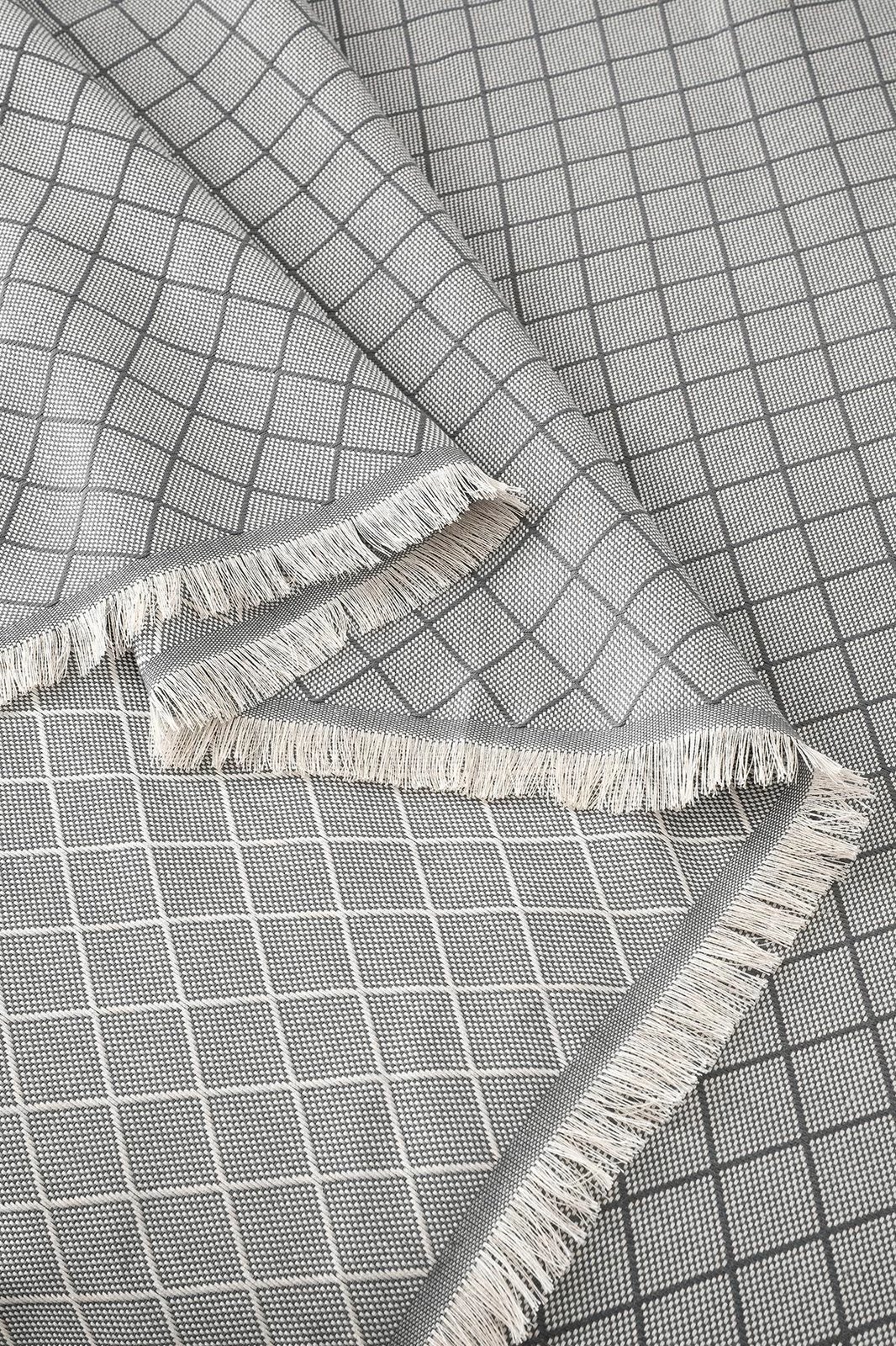 Batanije double pique, ngjyrë gri, L'essentiel, 210x230cm