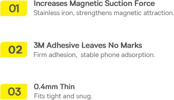 Unazë magnetike Baseus Halo Series, 2 copë, për MagSafe, argjendtë